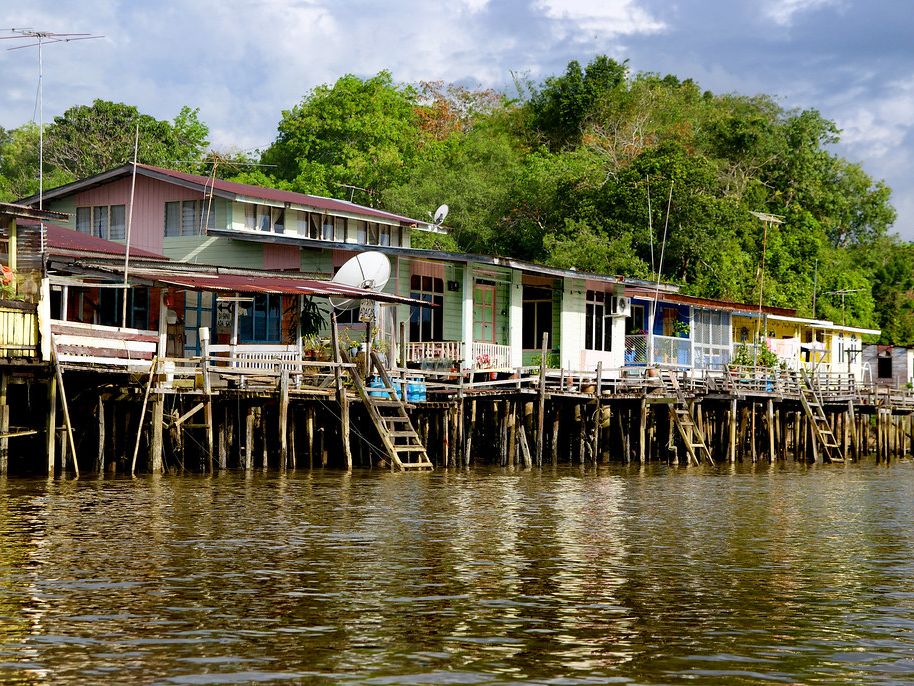 Brunei   watervillage   excursie