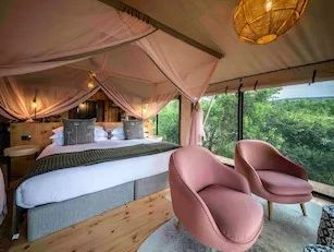 Rondreis Rwanda Magashi Camp Lake Rwanyakazinga bush savanne