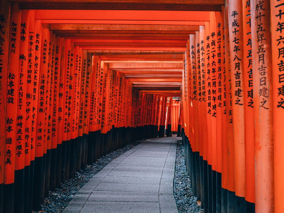 Rondreizen Japan   Kyoto   Rode poorten