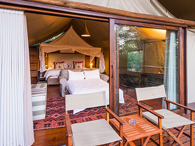 Thakadu River Camp kamer