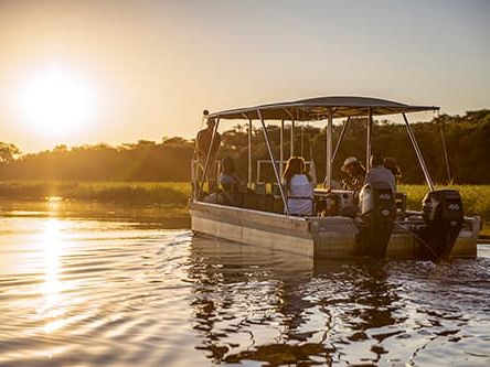 hakusembe river lodge activities sunset boat cruise