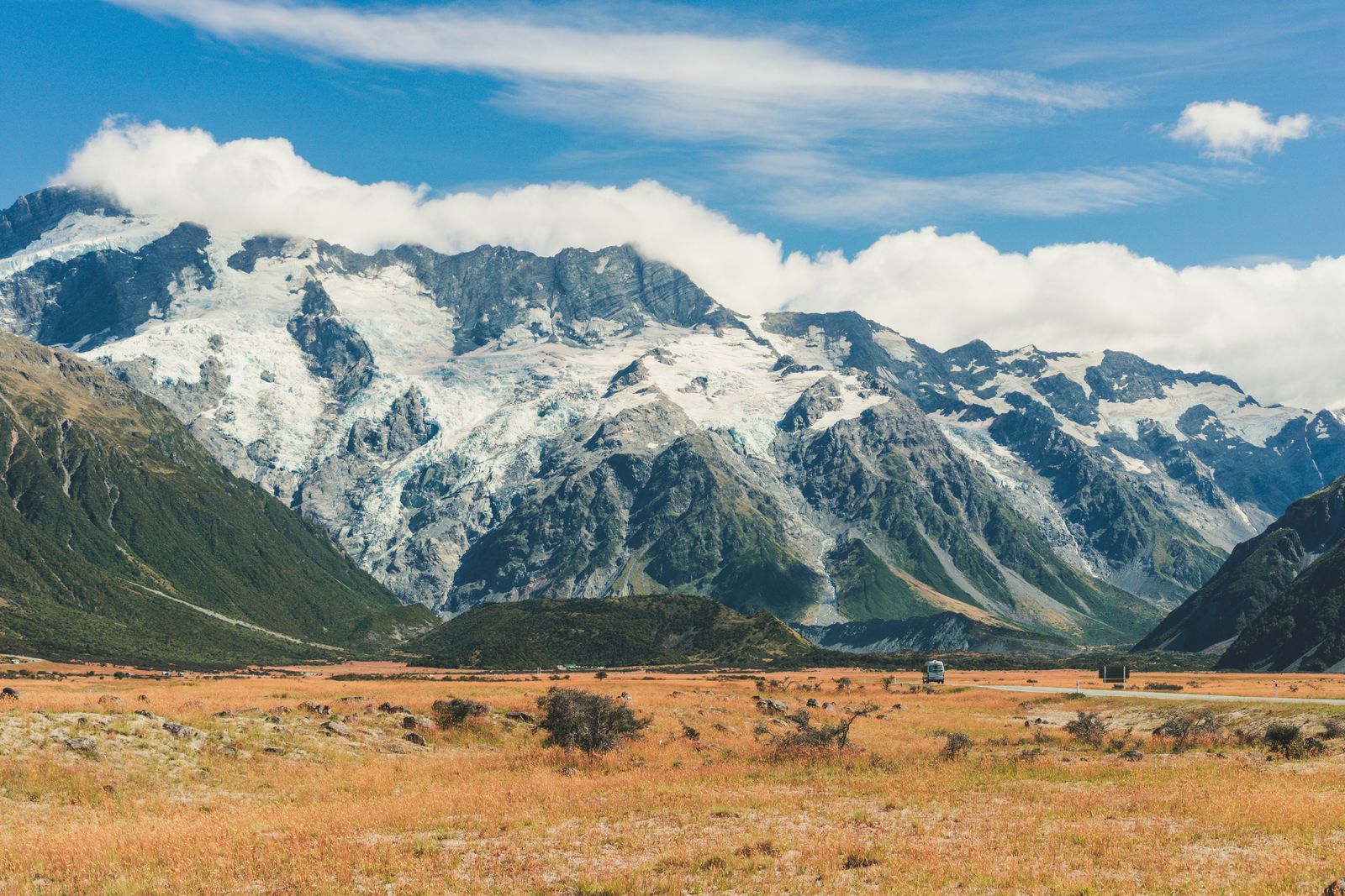 Rondreis Nieuw Zeeland Mount Cook gletsjer bergen