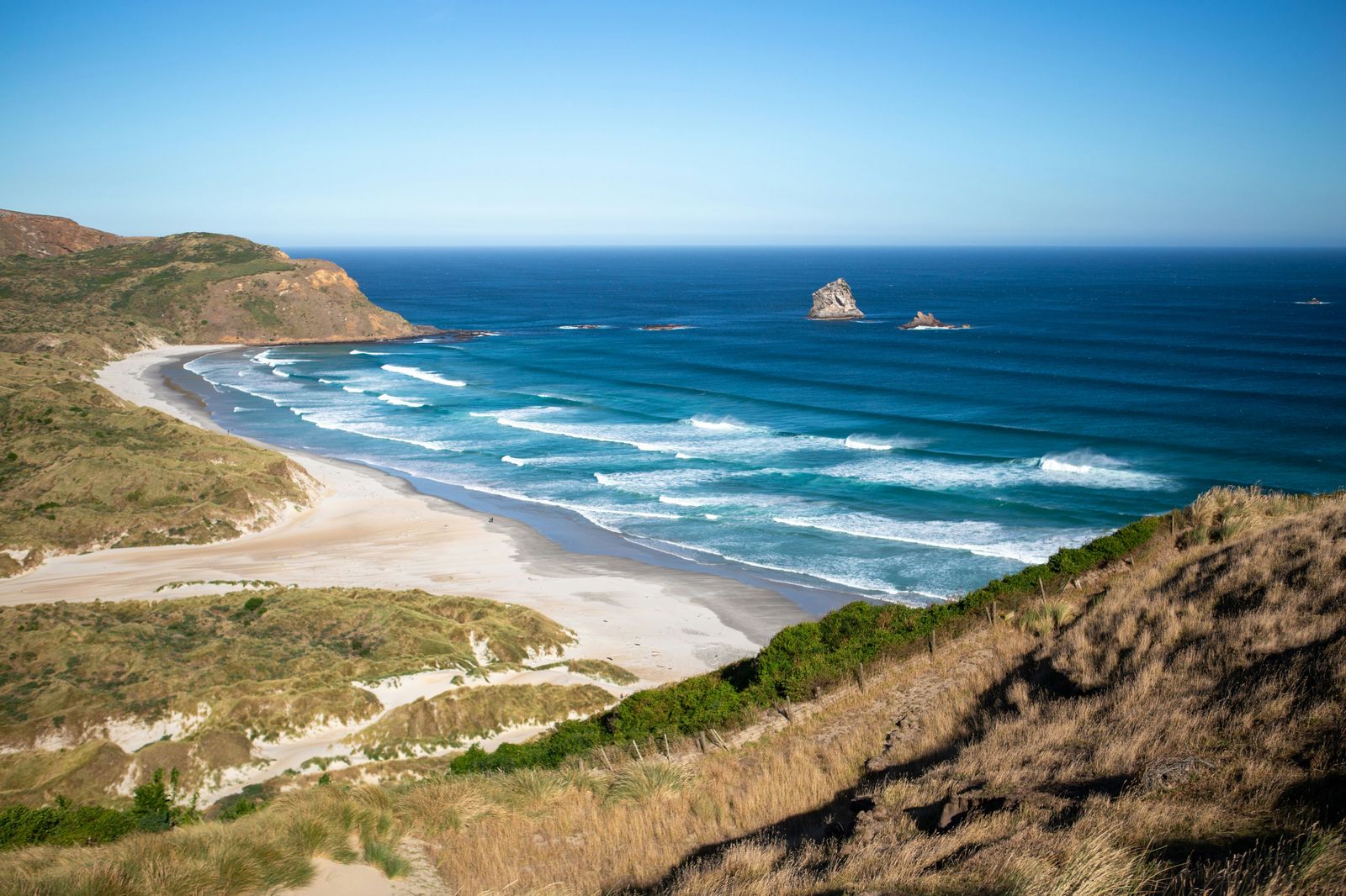 Rondreis Nieuw Zeeland Otago strand baai