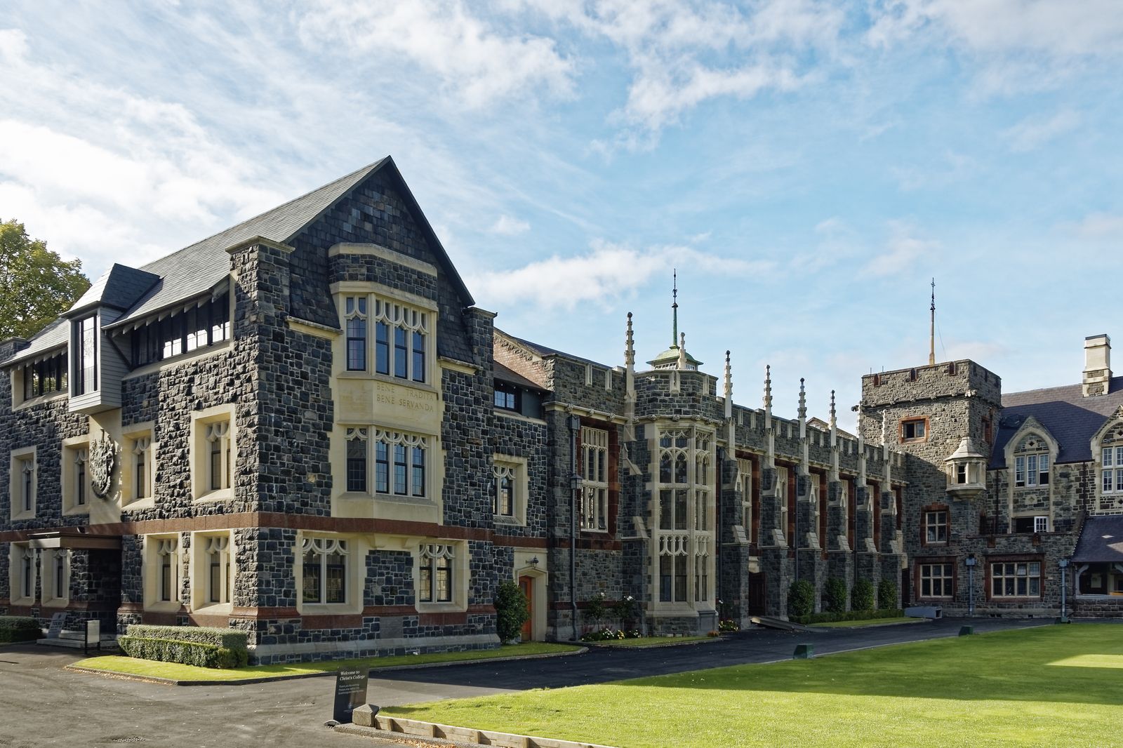 Rondreis Nieuw Zeeland Christchurch Christs college gebouw