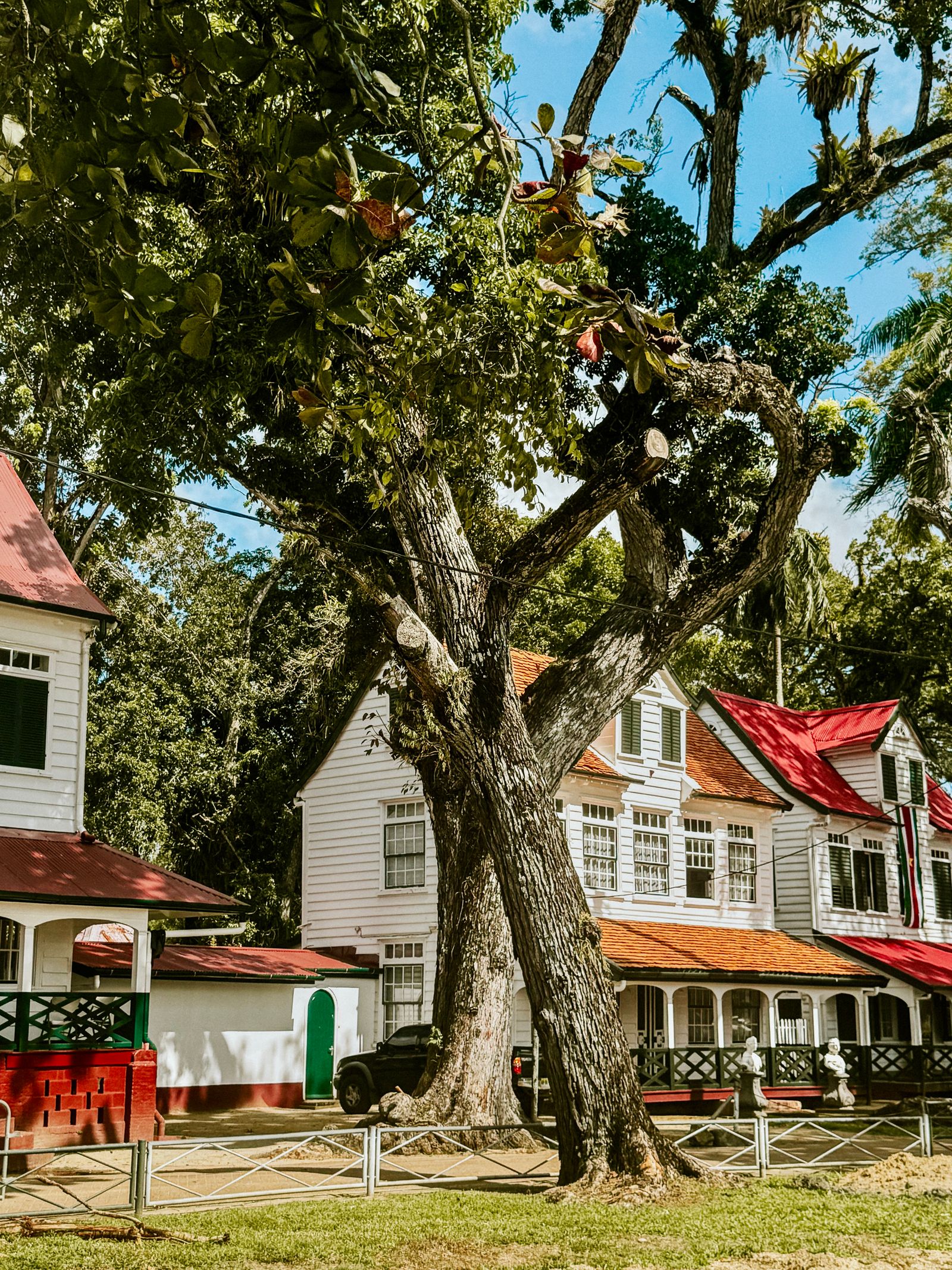 Rondreis Suriname Paramaribo Monumentele huizen bij Fort Zeelandia