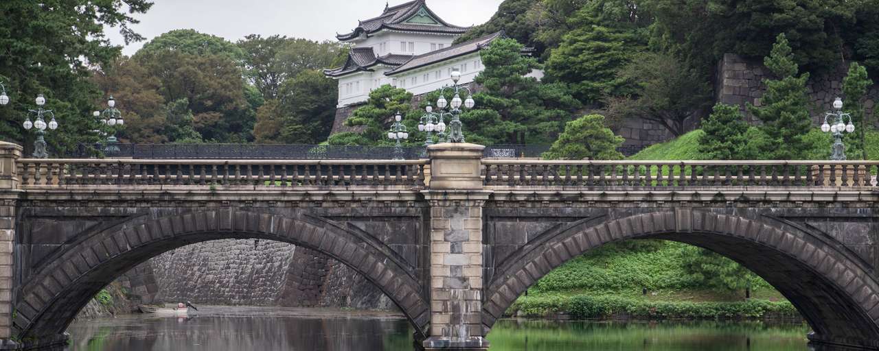 Rondreizen Japan   Tokyo   Brug met paleis op de achtergrond